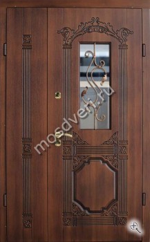 Элитная двупольная дверь со стеклом - купить от производителя Мосдвери Элитная двупольная дверь со стеклом