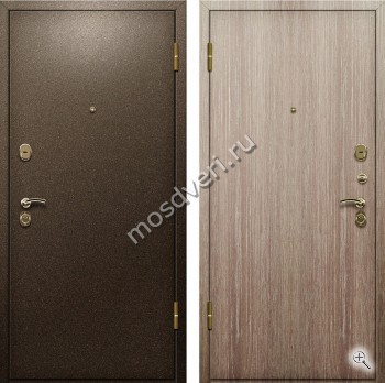 Порошковая коричневая дверь с блестками и ламинатом внутри - купить от производителя Мосдвери Порошковая коричневая дверь с блестками и ламинатом внутри